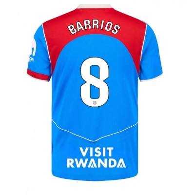 Atlético Madrid Herr Tredjetröja 2025/26 Pablo Barrios 8 Kortärmad Fotbollströja 1 Atlético Madrid Tredjetröja 2025/26 Herr Pablo Barrios #8 Kortärmad