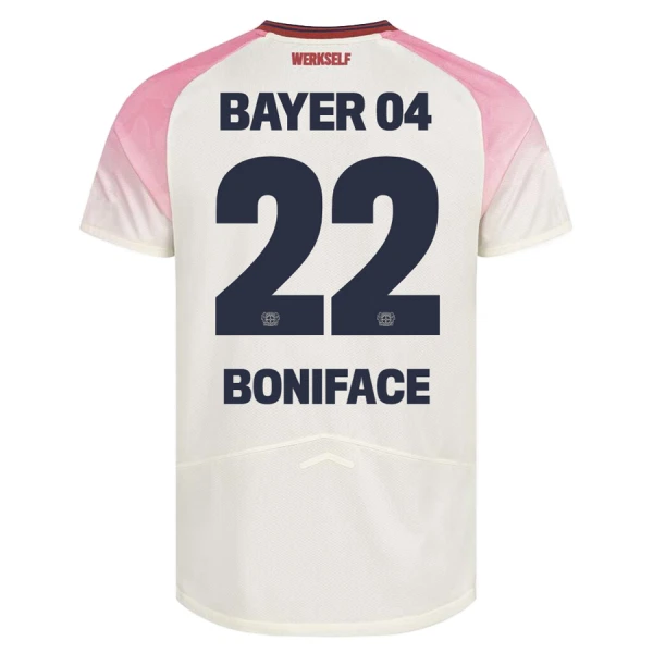 Bayer 04 Leverkusen Herr Bortatröja 2025/26 – Victor Boniface 22 – Kortärmad Fotbollströja