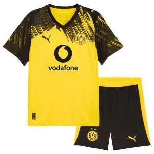 Borussia Dortmund Barn Hemmaställ 2025/26 – Kortärmad Fotbollströja + Shorts