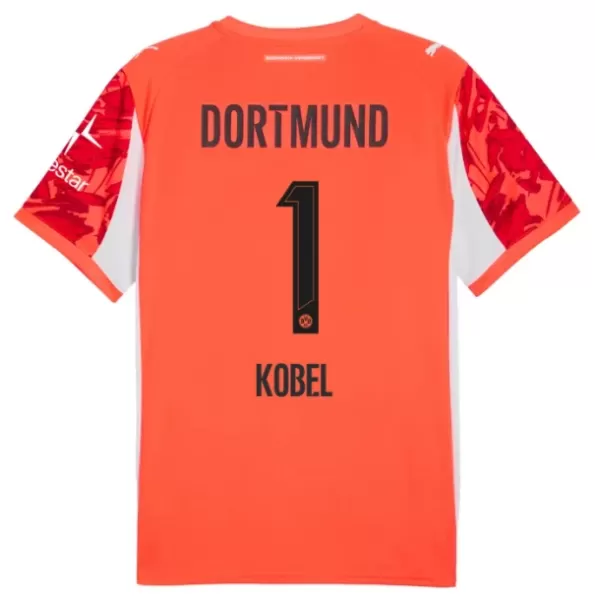 Borussia Dortmund Röd Målvaktströja Herr 2025/26 – Gregor Kobel 1 – Kortärmad Fotbollströja 1 Borussia Dortmund Röd Målvaktströja Herr 2025/26 – Gregor Kobel 1 – Kortärmad Fotbollströja