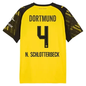Borussia Dortmund Herr Hemmatröja 2025/26 – Nico Schlotterbeck 4 – Kortärmad Fotbollströja