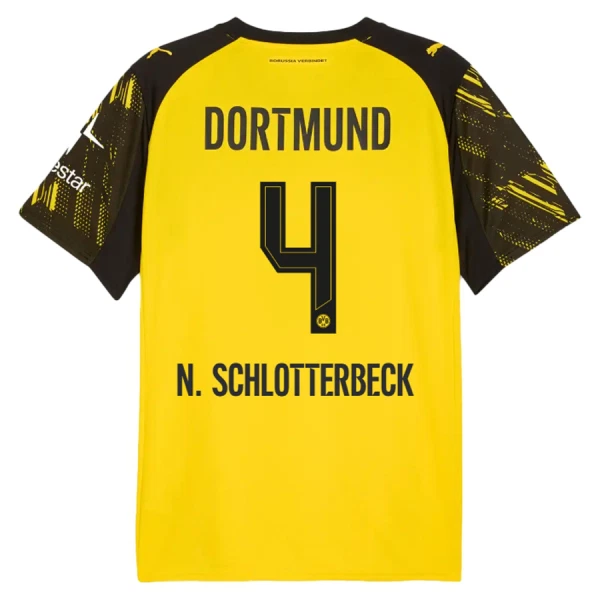 Borussia Dortmund Herr Hemmatröja 2025/26 – Nico Schlotterbeck 4 – Kortärmad Fotbollströja 1 Borussia Dortmund Herr Hemmatröja 2025/26 – Nico Schlotterbeck 4 – Kortärmad Fotbollströja