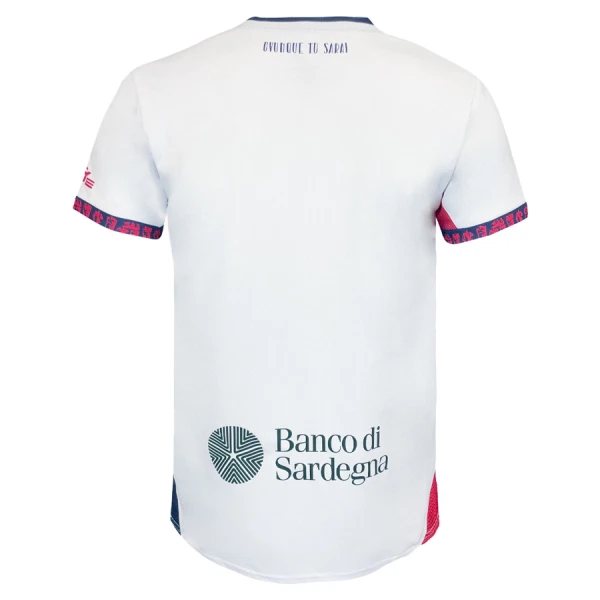 Cagliari Calcio Herr Bortatröja 2025/26 Kortärmad Fotbollströja 2 Cagliari Calcio Bortatröja Herr 2025-26