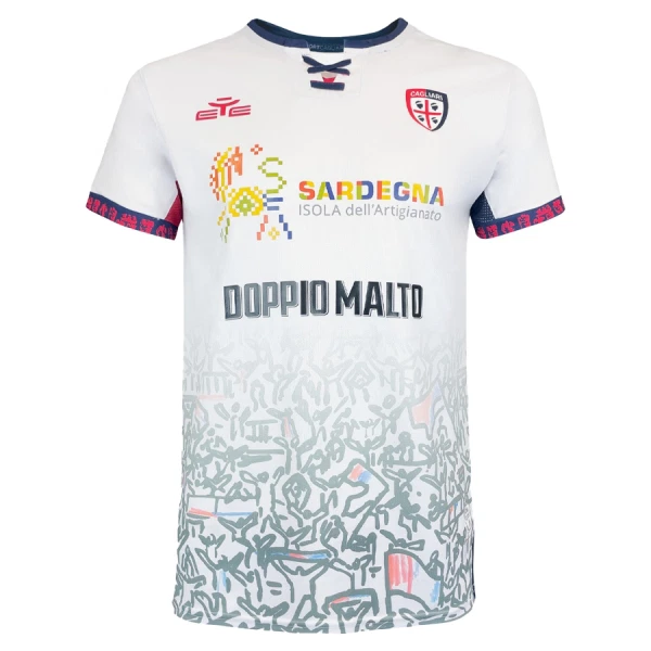 Cagliari Calcio Herr Bortatröja 2025/26 Kortärmad Fotbollströja 1 Cagliari Calcio Herr Bortatröja 2025/26 Kortärmad Fotbollströja