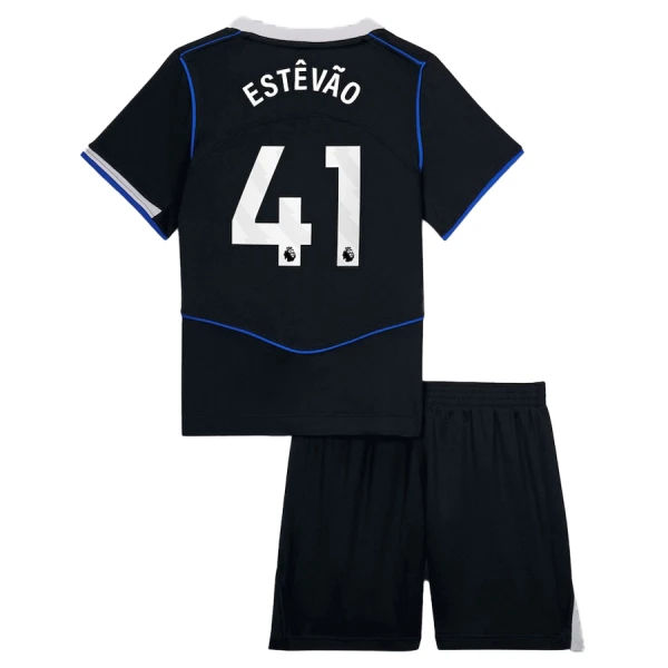 Chelsea FC Barn Tredjeställ 2025/26 Estêvão Willian 41 Kortärmad Tröja + Shorts 1 Chelsea FC Barn Tredjeställ 2025/26 Estêvão Willian 41 Kortärmad Tröja + Shorts