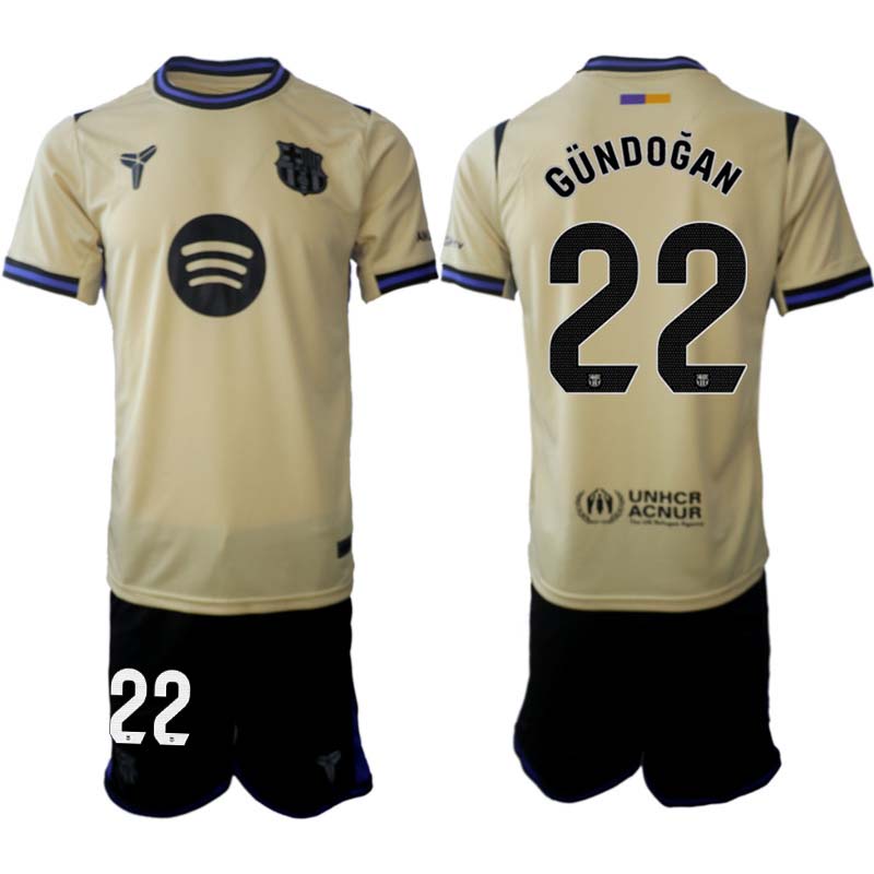 FC Barcelona Herr Bortaställ 2025/26 – İlkay Gündoğan 22 – Kortärmad Fotbollströja + Shorts 1 FC Barcelona Herr Bortaställ 2025/26 – İlkay Gündoğan 22 – Kortärmad Fotbollströja + Shorts
