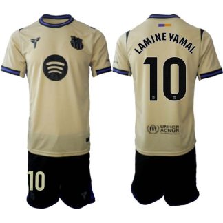 FC Barcelona Herr Bortaställ 2025/26 – Lamine Yamal 10 – Kortärmad Fotbollströja + Shorts