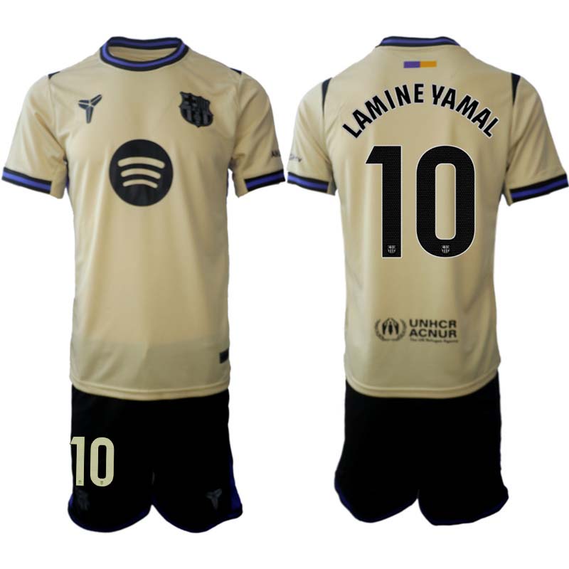 FC Barcelona Herr Bortaställ 2025/26 – Lamine Yamal 10 – Kortärmad Fotbollströja + Shorts 1 FC Barcelona Herr Bortaställ 2025/26 – Lamine Yamal 10 – Kortärmad Fotbollströja + Shorts