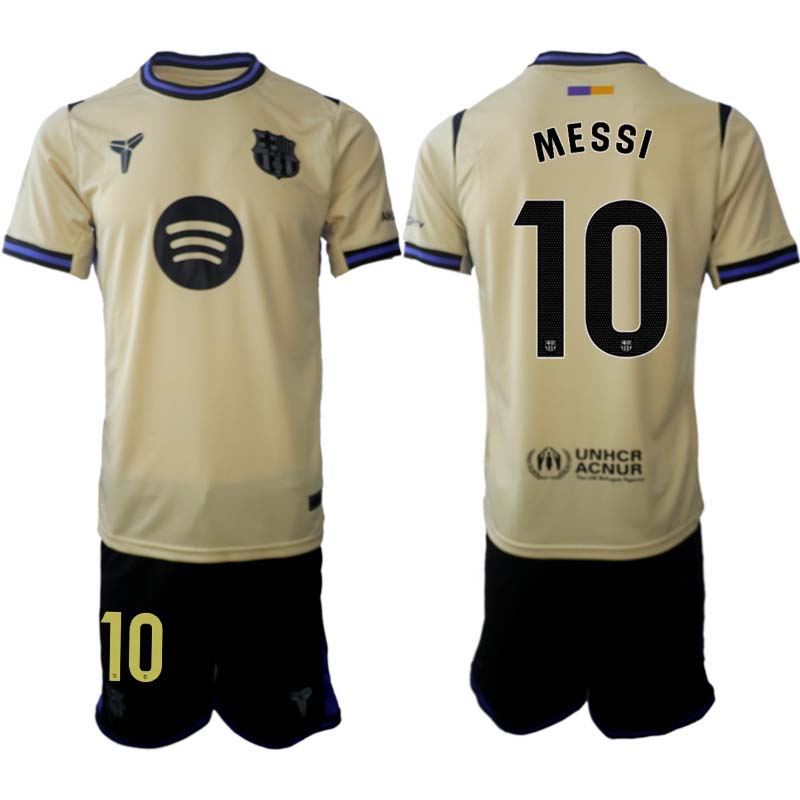 FC Barcelona Herr Bortaställ 2025/26 – Lionel Messi 10 – Kortärmad Fotbollströja + Shorts 1 FC Barcelona Herr Bortaställ 2025/26 – Lionel Messi 10 – Kortärmad Fotbollströja + Shorts