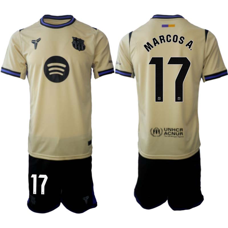 FC Barcelona Herr Bortaställ 2025/26 – Marcos Alonso 17 – Kortärmad Fotbollströja + Shorts 1 FC Barcelona Herr Bortaställ 2025/26 – Marcos Alonso 17 – Kortärmad Fotbollströja + Shorts