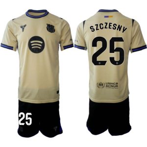 FC Barcelona Herr Bortaställ 2025/26 – Wojciech Szczesny 25 – Kortärmad Fotbollströja + Shorts