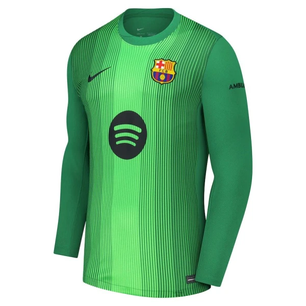 FC Barcelona UCL Målvaktsställ Barn 2025/26 – Långärmad Fotbollströja + Shorts 3 FC Barcelona Barn Målvaktsställ Långärmad 25/26