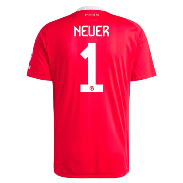 FC Bayern München Tredje Målvaktströja Herr 2025/26 Röd Manuel Neuer 1 Kortärmad Fotbollströja 1 FC Bayern München Tredje Målvaktströja Herr 2025/26 Röd Manuel Neuer 1 Kortärmad Fotbollströja