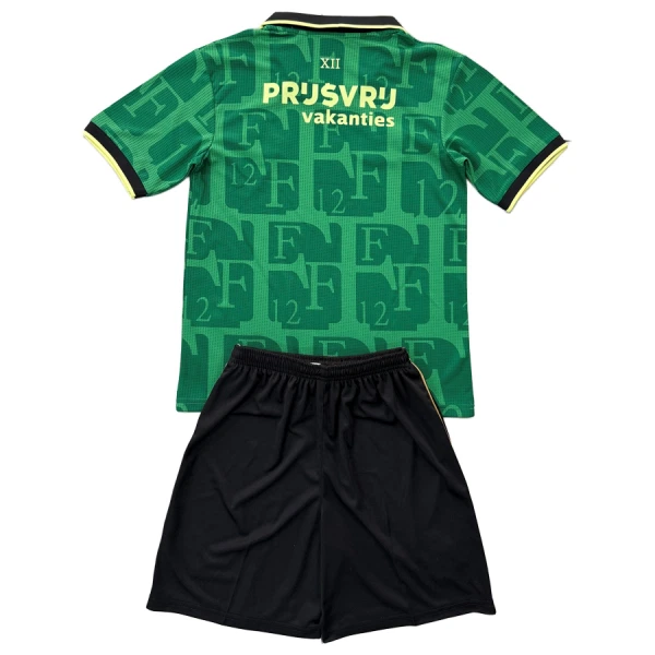 Feyenoord Barn Fjärdeställ 2025/26 Kortärmad Tröja + Shorts 2 Feyenoord Rotterdam Fjärdeställ Barn 2025/26
