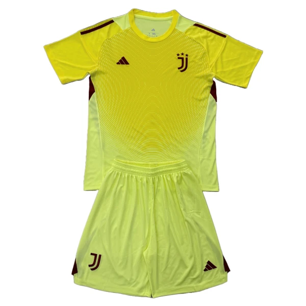 Juventus Barn Målvaktsställ 2025-26 Gul Kortärmad Tröja + Shorts 1 Juventus Barn Målvaktsställ 2025-26 Gul Kortärmad Tröja + Shorts