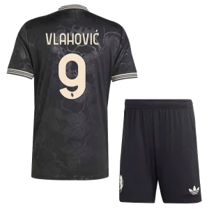 Juventus Barn Tredjeställ 2025/26 Dušan Vlahović 9 Kortärmad Tröja + Shorts