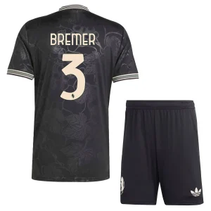 Juventus Barn Tredjeställ 2025/26 Gleison Bremer 3 Kortärmad Tröja + Shorts