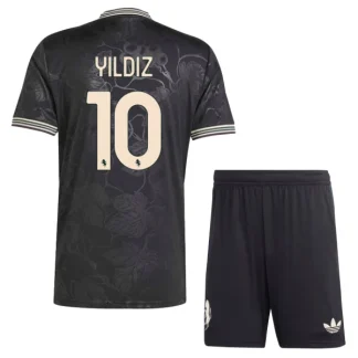 Juventus Barn Tredjeställ 2025/26 Kenan Yildiz 10 Kortärmad Tröja + Shorts
