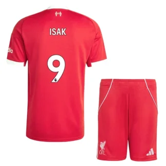 Liverpool Barn Hemmaställ 2025/26 Alexander Isak 9 Kortärmad Tröja + Shorts