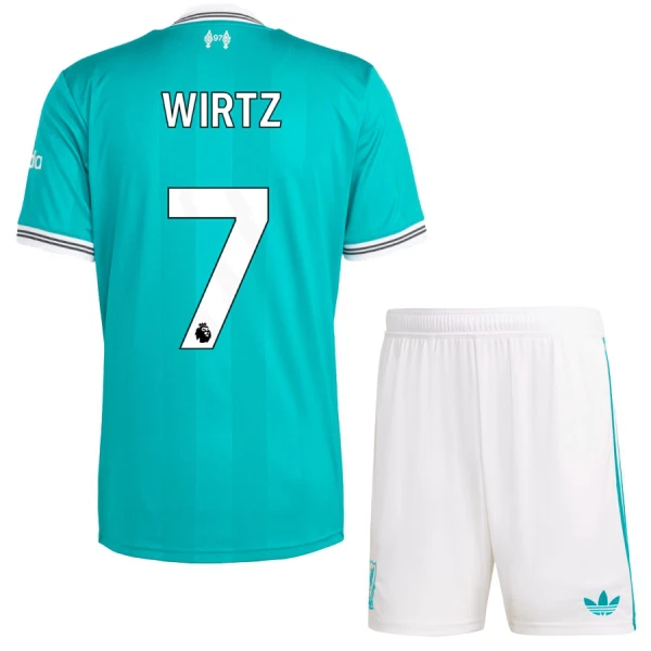 Liverpool Barn Tredjeställ 2025/26 Florian Wirtz 7 Kortärmad Tröja + Shorts 1 Liverpool Barn Tredjeställ 2025/26 Florian Wirtz 7 Kortärmad Tröja + Shorts