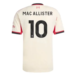 Liverpool Bortatröja Herr 2025/26 Alexis Mac Allister 10 Kortärmad Fotbollströja + Shorts