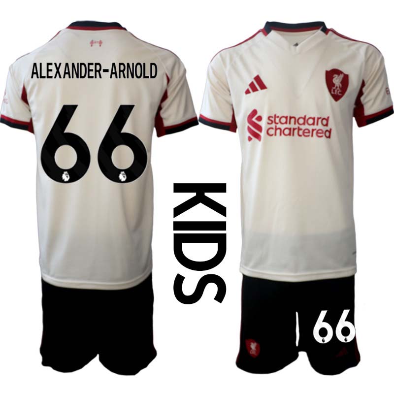 Liverpool FC Barn Bortaställ 2025/26 Alexander-Arnold 66 Kortärmad Tröja + Shorts Liverpool FC Barn Bortaställ 2025/26 Alexander-Arnold 66 Kortärmad Tröja + Shorts