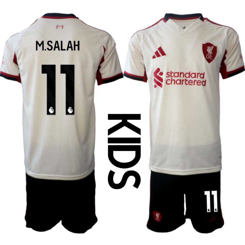 Liverpool FC Barn Bortaställ 2025/26 Mohamed Salah 11 Kortärmad Tröja + Shorts 1 Liverpool FC Barn Bortaställ 2025/26 Mohamed Salah 11 Kortärmad Tröja + Shorts