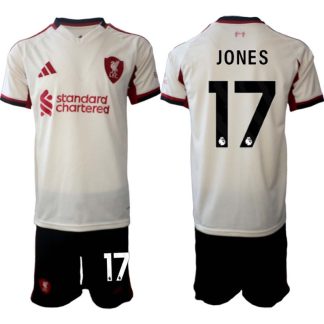 Liverpool FC Herr Bortaställ 2025/26 – Curtis Jones 17 – Kortärmad Fotbollströja + Shorts