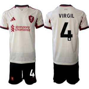 Liverpool FC Herr Bortaställ 2025/26 – Virgil van Dijk 4 – Kortärmad Fotbollströja + Shorts