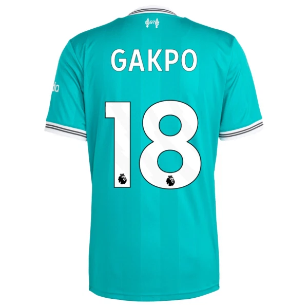 Liverpool Tredjetröja Herr 2025/26 Cody Gakpo 18 Kortärmad Fotbollströja + Shorts Liverpool Tredjetröja Herr 2025/26 Cody Gakpo 18 Kortärmad Fotbollströja + Shorts