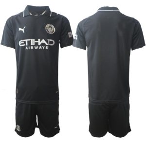 Manchester City Herr Bortaställ 2025/26 – Kortärmad Fotbollströja + Shorts