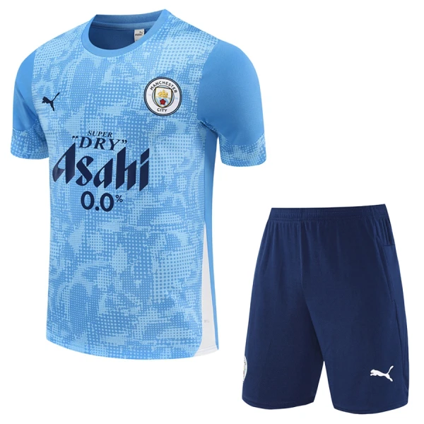 Manchester City Träningsställ Barn 2025-26 Blå Kortärmad Tröja + Shorts 1 Manchester City Träningsställ Barn 2025-26 Blå Kortärmad Tröja + Shorts
