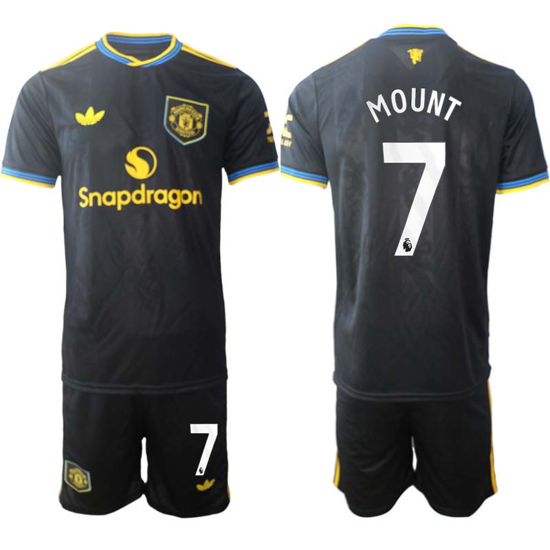 Manchester United Tredjeställ Herr 2025/26 Mason Mount #7 Kortärmad Fotbollströja + Shorts 1 Manchester United Tredjeställ Herr 2025/26 Mason Mount #7 Kortärmad Fotbollströja + Shorts
