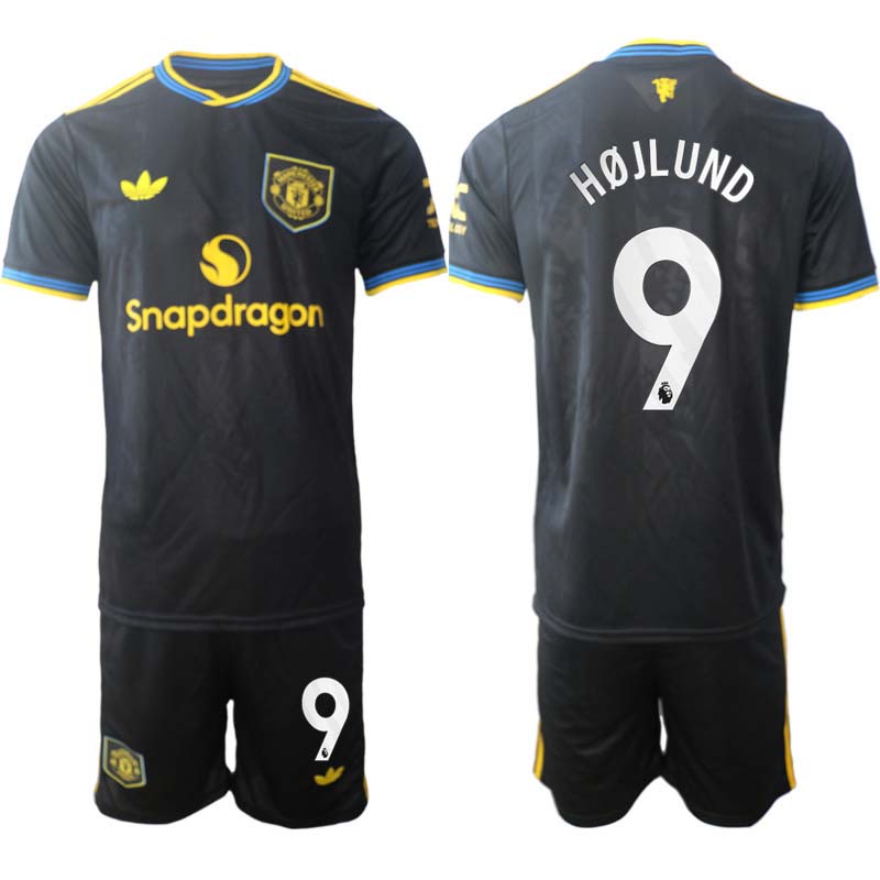 Manchester United Tredjeställ Herr 2025/26 Rasmus Højlund #9 Kortärmad Fotbollströja + Shorts 1 Manchester United Tredjeställ Herr 2025/26 Rasmus Højlund #9 Kortärmad Fotbollströja + Shorts