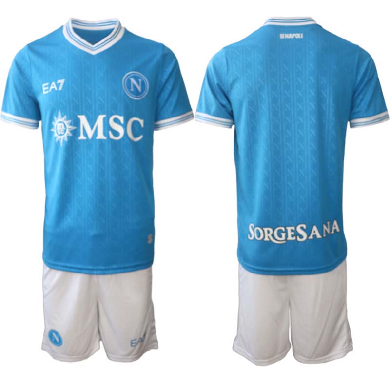 SSC Napoli EA7 Hemmaställ Herr 2025/26 Kortärmad Fotbollströja + Shorts 1 SSC Napoli EA7 Hemmaställ Herr 2025/26 Kortärmad Fotbollströja + Shorts