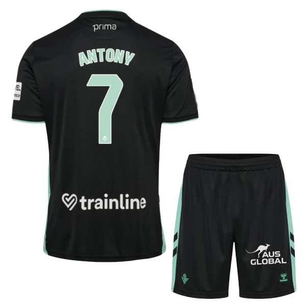 Real Betis Barn Tredjeställ 2025/26 Antony 7 Kortärmad Tröja + Shorts 1 Real Betis Barn Tredjeställ 2025/26 Antony 7 Kortärmad Tröja + Shorts