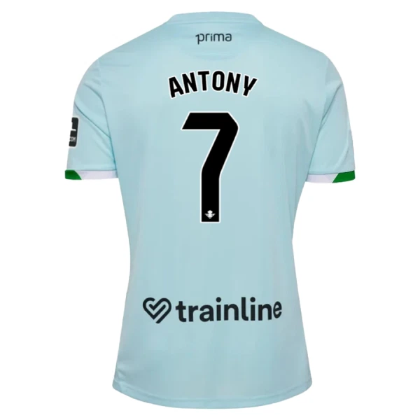 Real Betis Herr Bortatröja 2025/26 Antony 7 Kortärmad Fotbollströja 1 Real Betis Herr Bortatröja 2025/26 Antony 7 Kortärmad Fotbollströja