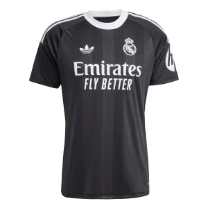 Real Madrid Herr Målvaktströja 2025-26 Svart Kortärmad Fotbollströja