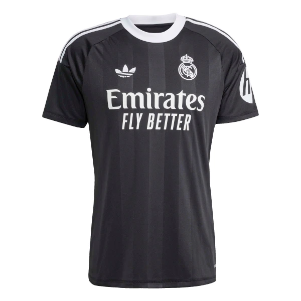 Real Madrid Herr Målvaktströja 2025-26 Svart Kortärmad Fotbollströja