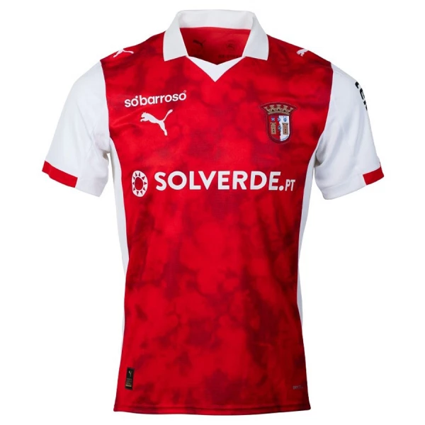 SC Braga Herr Hemmatröja 2025/26 Kortärmad Fotbollströja