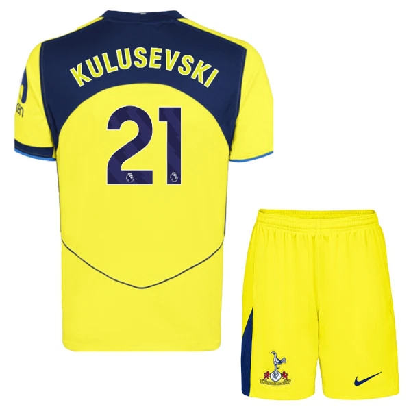 Tottenham Hotspur Barn Tredjeställ 2025/26 Dejan Kulusevski 21 Kortärmad Tröja + Shorts Tottenham Hotspur Barn Tredjeställ 2025/26 Dejan Kulusevski 21 Kortärmad Tröja + Shorts