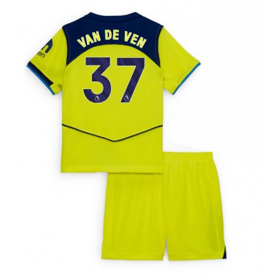 Tottenham Hotspur Tredjeställ 2025/26 Barn Micky van de Ven #37 Kortärmad Fotbollströja + Shorts
