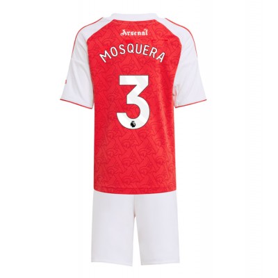 Arsenal Barn Hemmaställ 2025/26 Cristhian Mosquera 3 Kortärmad Tröja + Shorts 1 Arsenal Barn Hemmaställ 2025/26 Cristhian Mosquera 3 Kortärmad Tröja + Shorts
