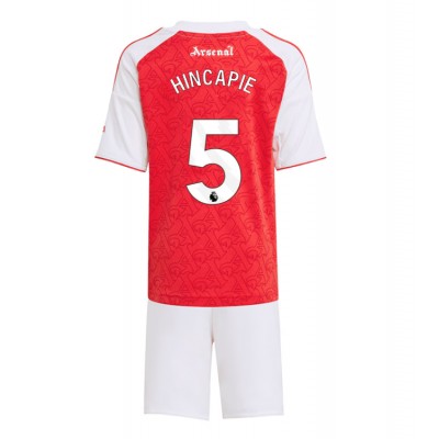 Arsenal Barn Hemmaställ 2025/26 Piero Hincapié 5 Kortärmad Tröja + Shorts 1 Arsenal Barn Hemmaställ 2025/26 Piero Hincapié 5 Kortärmad Tröja + Shorts