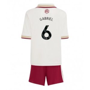 Arsenal Barn Tredjeställ 2025/26 Gabriel Magalhães 6 Kortärmad Tröja + Shorts
