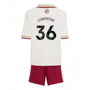 Arsenal Barn Tredjeställ 2025/26 Martín Zubimendi 36 Kortärmad Tröja + Shorts