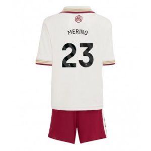 Arsenal Barn Tredjeställ 2025/26 Mikel Merino 23 Kortärmad Tröja + Shorts