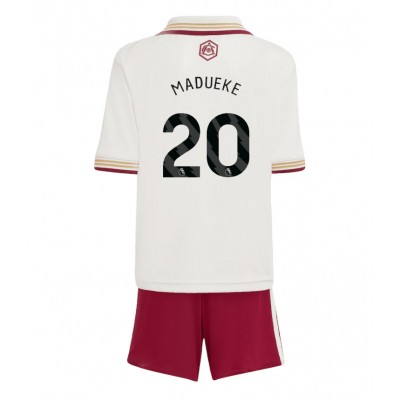 Arsenal Barn Tredjeställ 2025/26 Noni Madueke 20 Kortärmad Tröja + Shorts
