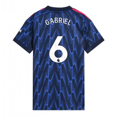 Arsenal Dam Bortatröja 2025/26 Gabriel Magalhães 6 Kortärmad Fotbollströja 1 Arsenal Dam Bortatröja 2025/26 Gabriel Magalhães 6 Kortärmad Fotbollströja