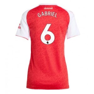 Arsenal Dam Hemmatröja 2025/26 Gabriel Magalhães 6 Kortärmad Fotbollströja